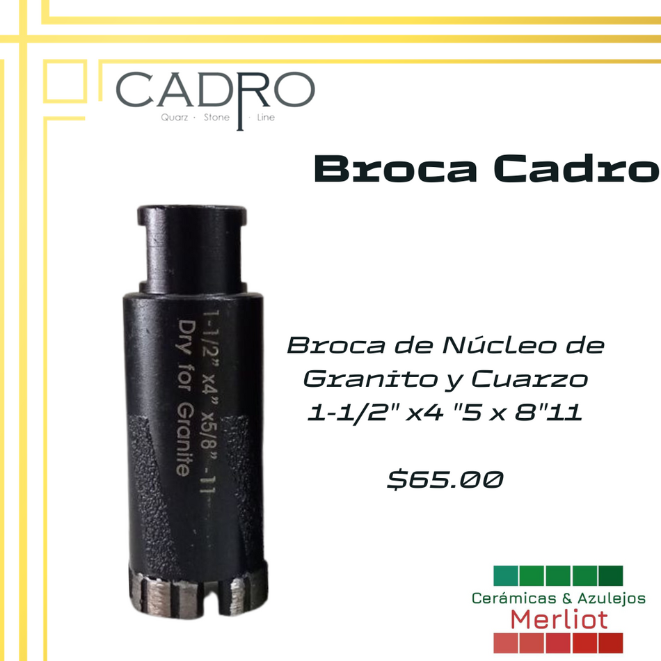 Broca Cadro 1-1/2x4  5/8