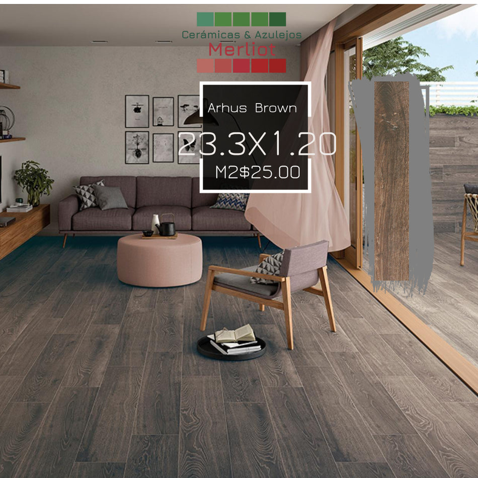 Porcelanato arhus brown MT
